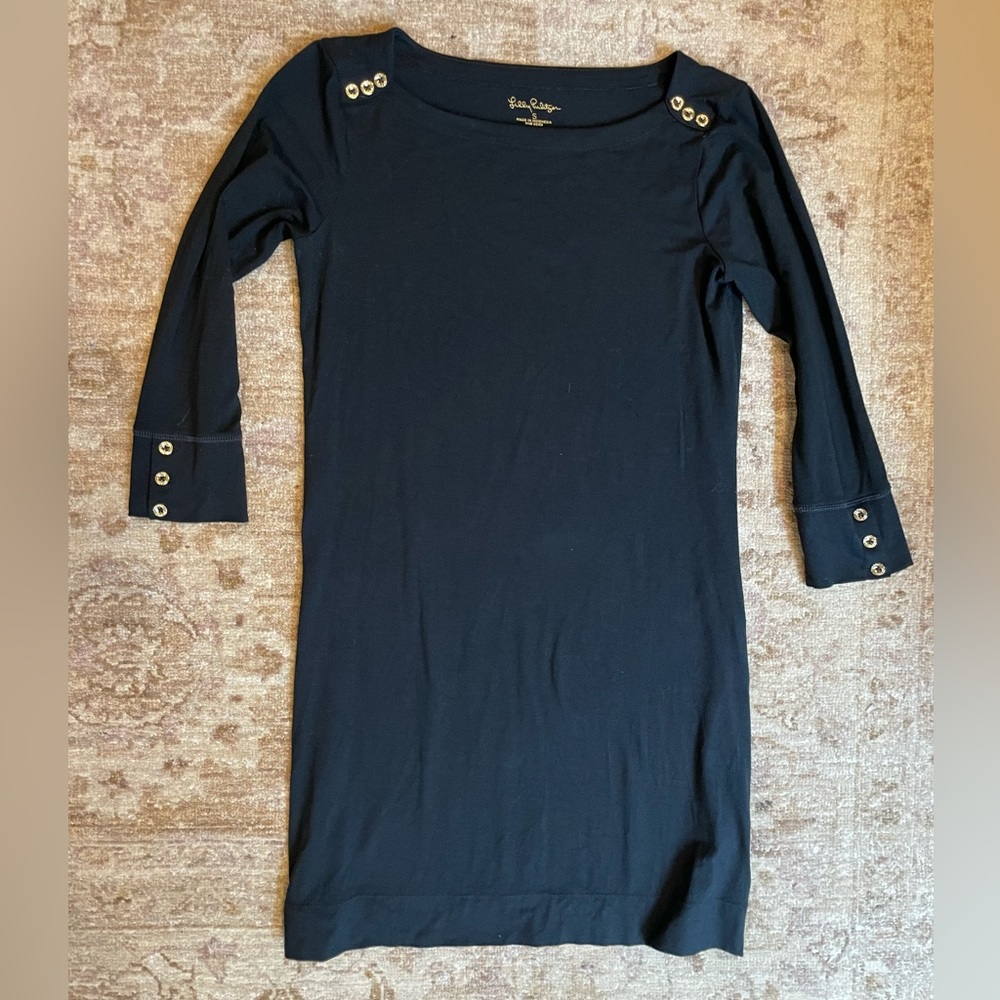 Lilly Pulitzer Tshirt Dress in Black size Small